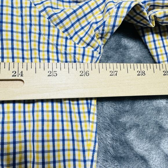 Polo Ralph Lauren Shirt Mens Large Yellow Plaid Blake Casual Button‎ Up Preppy - Picture 6 of 9